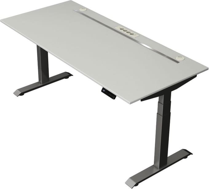 Kerkmann - Zit sta bureau Move Boost 4 - 180x80cm - licht grijs-antraciet