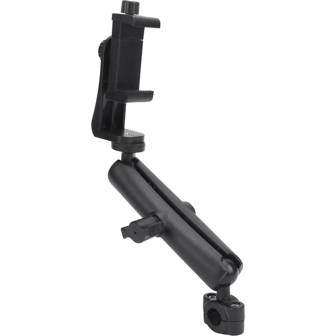 Metalen Motorfiets Camera Houder Stuur Achteruitkijkspiegel Bevestiging voor Actiecamera black