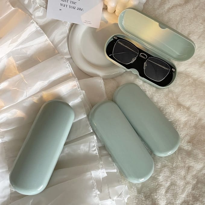 Brillenkoker Pastel - Groen - Brillenhouder - 15.8*6 cm