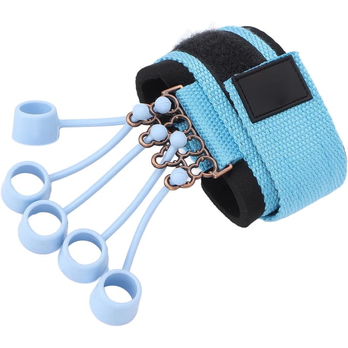Vingeroefenaar Silicone Verstelbare Polsband Handknijper Versterker voor Oefentraining 40 lbs