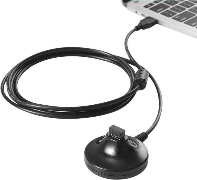 USB ANT Dongle - ANT+ Stick - Indoor Cycling Data - Met USB Verlengsnoer - 10.7 cm breed - Zwart