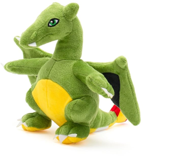 Baby Mix pluche draak knuffel 15 cm groen - Knuffeldier