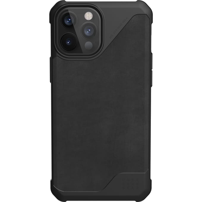 UAG Metropolis LT Backcover voor de Apple iPhone 12 Pro Max - Leather Black