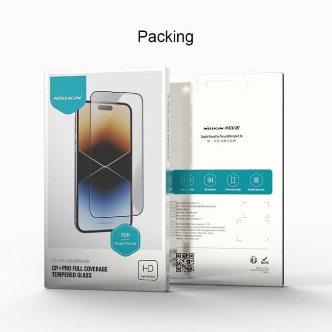 Nillkin Screen Protector Geschikt voor Google Pixel 8a - Anti Explosie 9H Tempered Glass