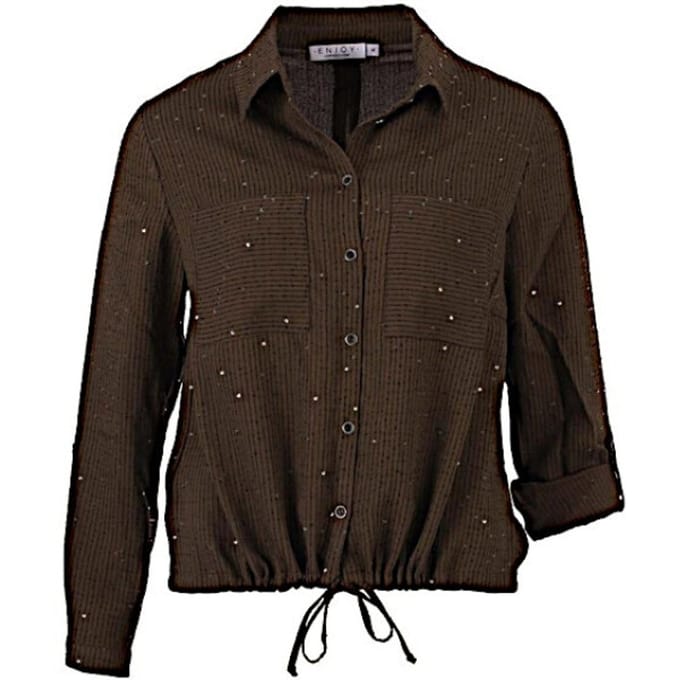 Enjoy blouse 882332 - Donkerbruin