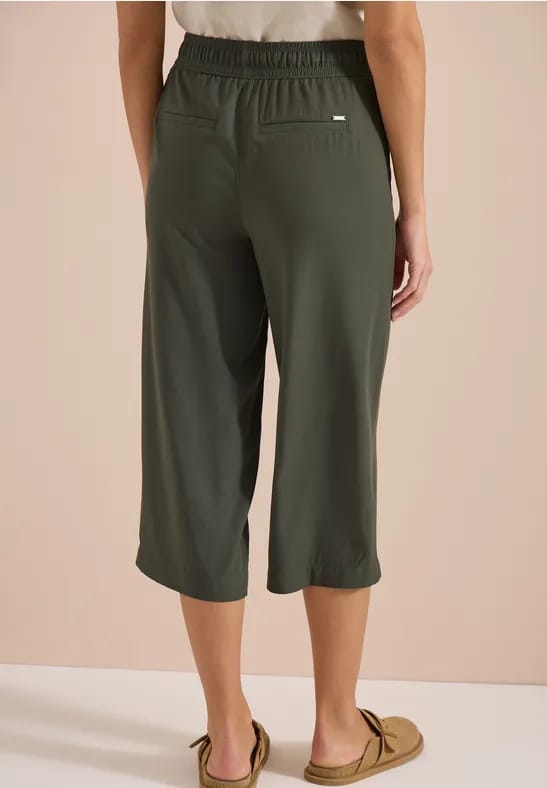 3/4 broek met wijde pijpen in Loose Fit
