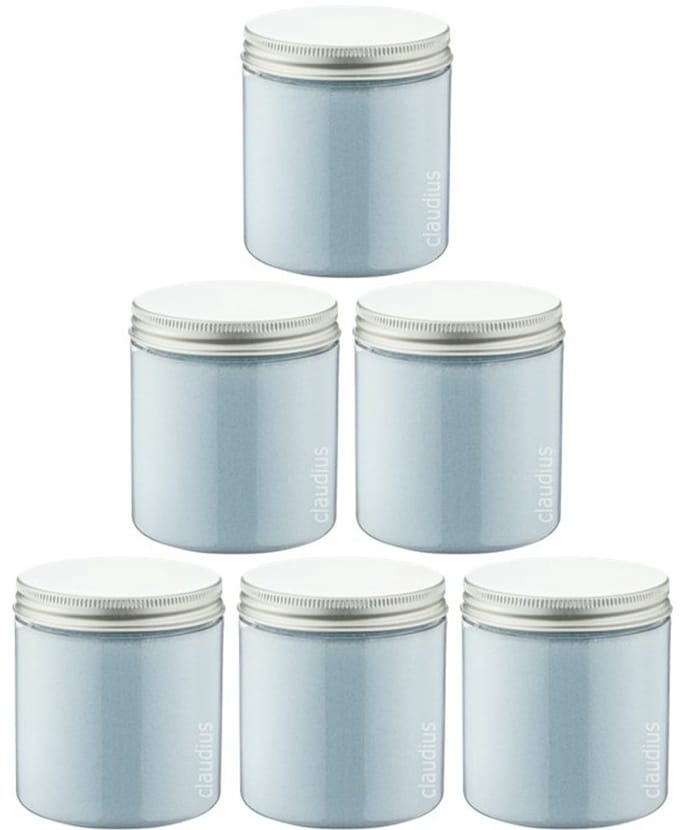 Scrubzout Opium 300 gram - Pot met aluminium deksel - set van 6 stuks - Hydraterende Lichaamsscrub