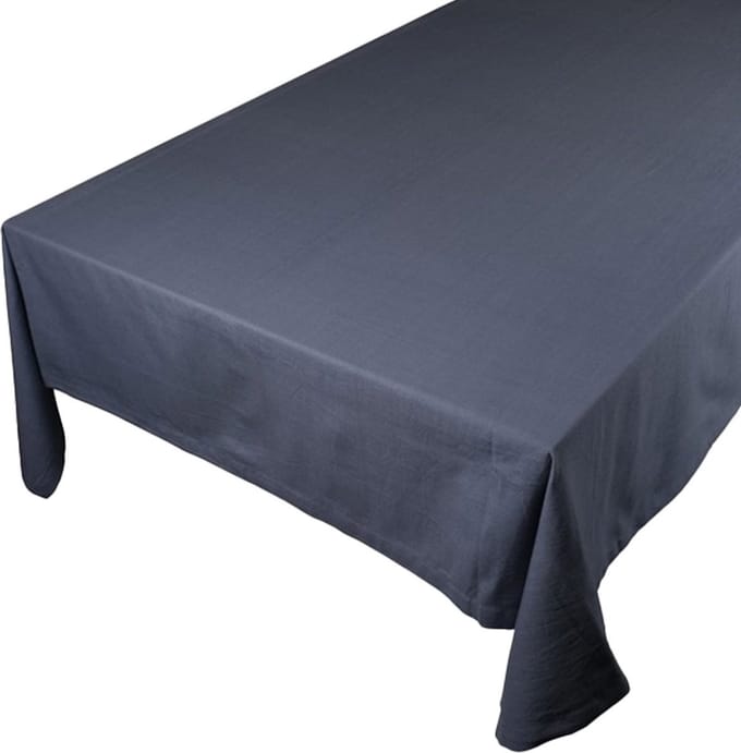 Linen & More - Tafelkleed 'Jazz' (140cm x 300cm, Mirage Blue)