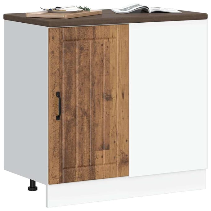 vidaXL - Onderkast - Lucca - bewerkt - hout - oud - houtkleurig