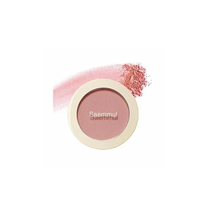 The Saem, Saemmul, single blusher, CR01 Naked Peach, 0.18oz white