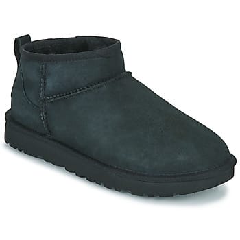 UGG® Classic Ultra Mini for Women in Black, Size 3, Twinface/Polyester/Leather