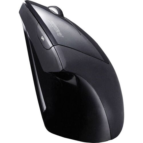 Perixx Vertikal Perimice-513 Ergonomische muis USB Optisch Zwart 6 Toetsen 1600 dpi Ergonomisch