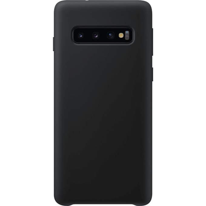 Samsung Galaxy S10 Plus Siliconen Back Cover - Zwart