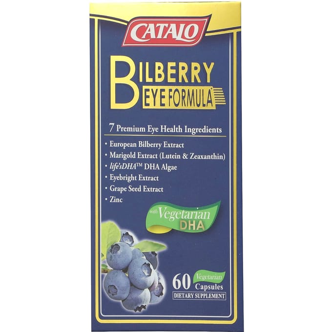CATALO, bosbes oogformule, 60 plantaardige capsules