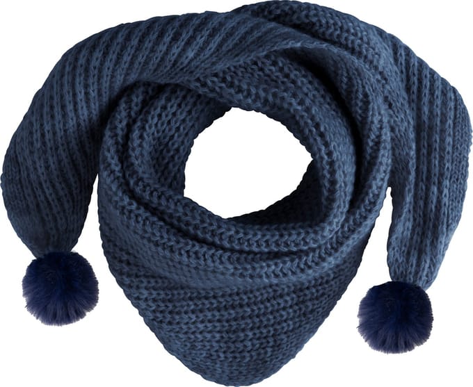 Baby's Only Driehoek sjaal met Pompon Cool - Jeans - 3-8 jaar - 100% acryl - GOTS