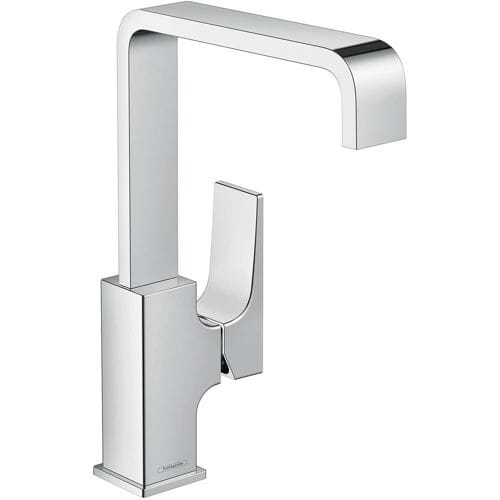 Hansgrohe Metropol single lever basin mixer 230 with lever handle and push-open waste 32511000