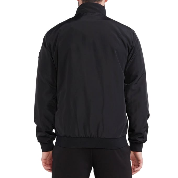 Ea7 Patch Logo Zwarte Jas