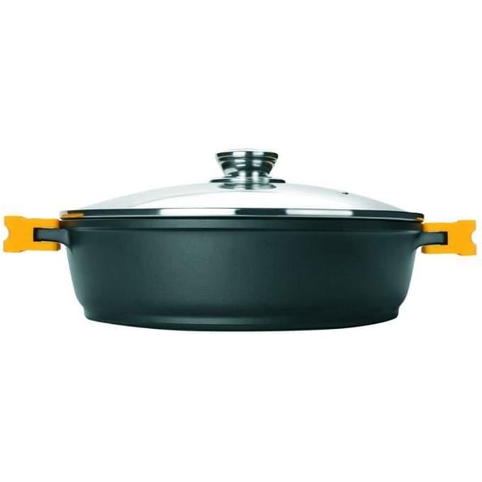 Sauteuse - IBILI - Evolution - 36 cm - Anti-aanbaklaag - Glazen deksel met siliconen handgrepen