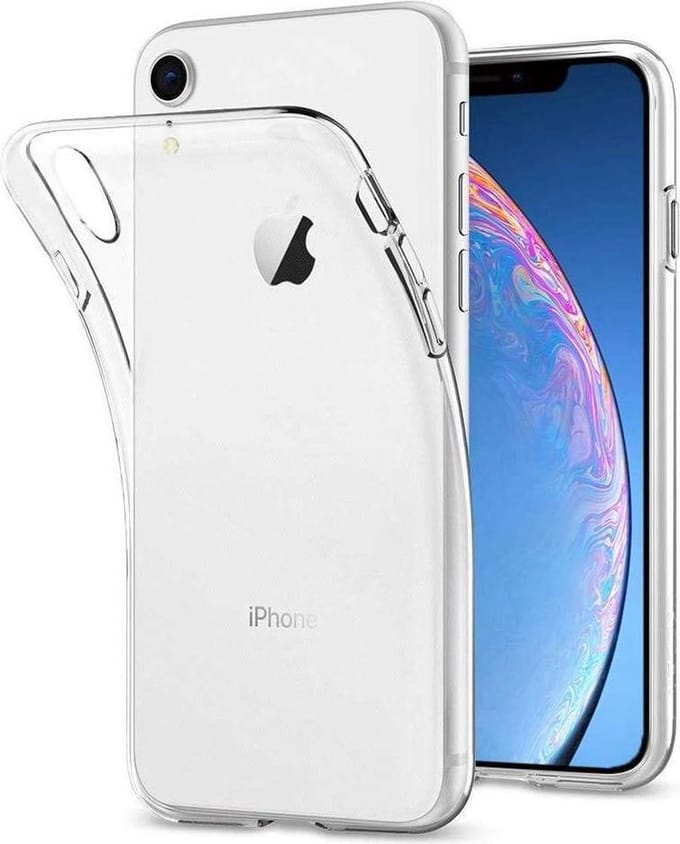 Just in Case hoesje geschikt voor iPhone Xr Hoesje Siliconen - Flexibele Case - Transparant