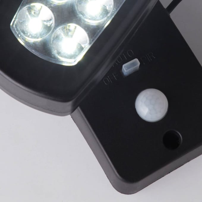 Searchlight LED-zonnelamp voor wandmontage 67423BK-PIR, bewegingsmelder