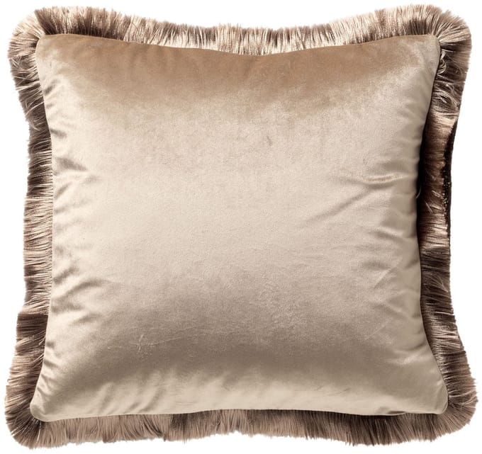JEANETTE | sierkussen 45x45 cm | Doeskin | bruin | Hoii