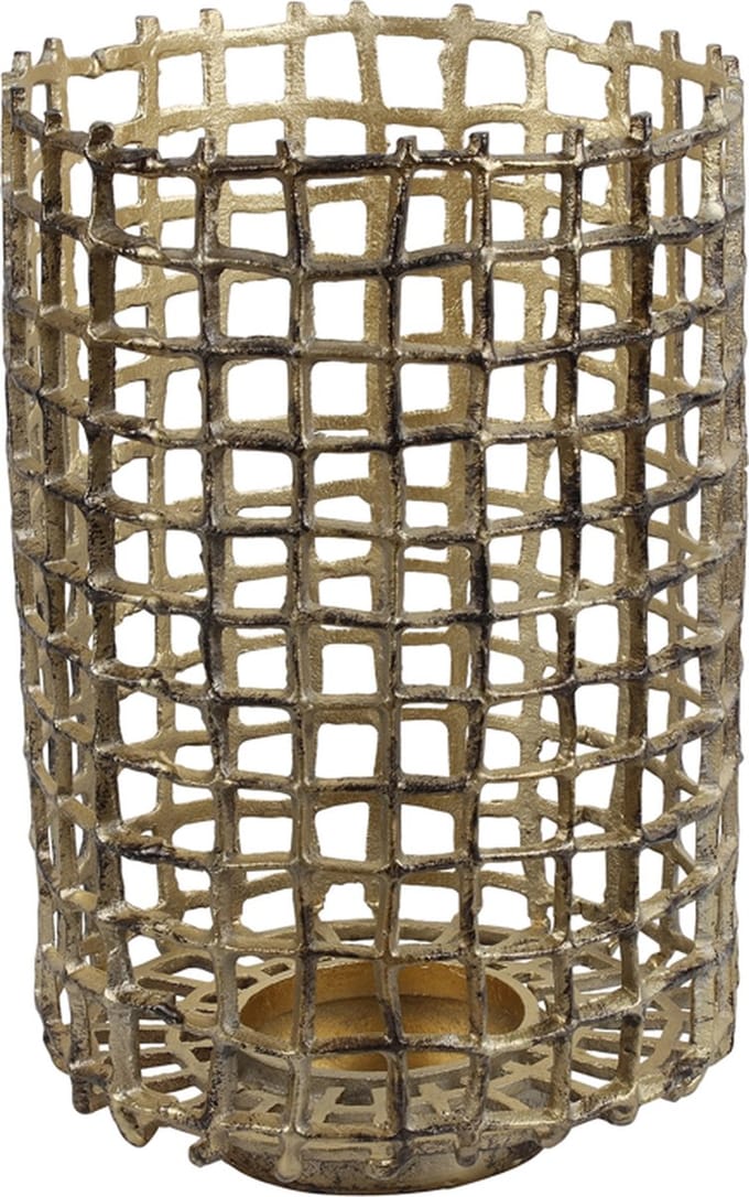 Kandelaar Grid L goud