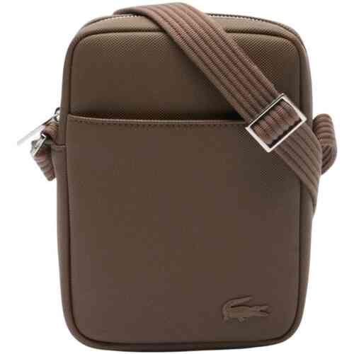 LACOSTE Schoudertas Men's Classic Vertical Camera Bag Morel Bruine
