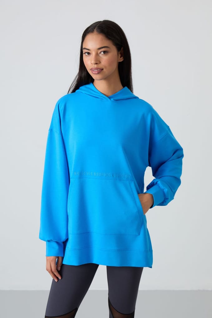 Overmaat Hoodie met Print