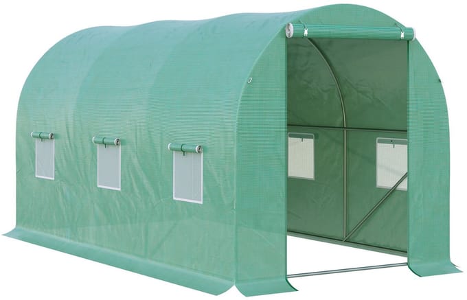 4goodz Tunnelserre kweekkas 395x195x190 cm gaasplastic met raam