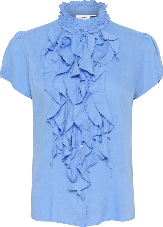 Saint Tropez ElliSZ SS Shirt Dames Blouse - Maat M