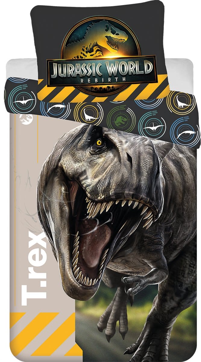 Jurassic World Dekbedovertrek T-Rex 140 x 200 cm - Katoen