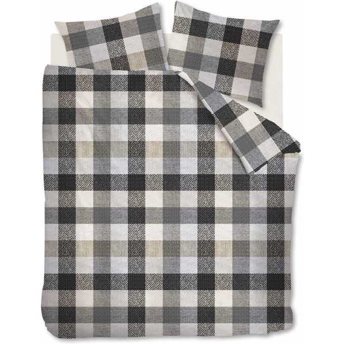 Beddinghouse Beckett dekbedovertrek - Tweepersoons - 200x200/220 - Grijs