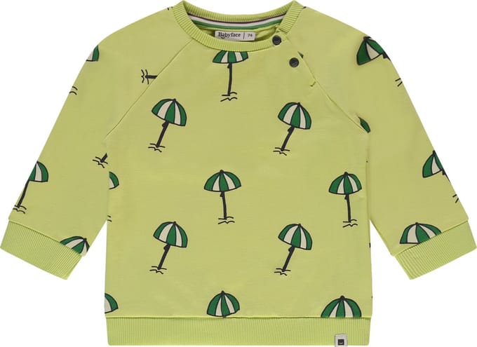 Babyface baby boys sweatshirt Jongens Trui - lime - Maat 62