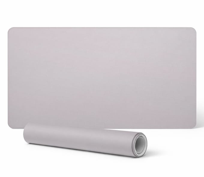 Elegante decoratieve bureauonderlegger lichtpaars 90x45 cm