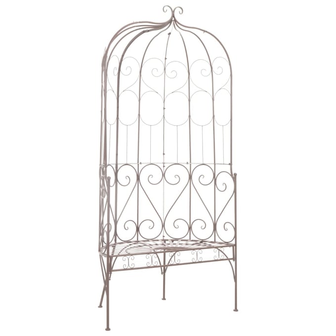 vidaXL - Tuinbank - 95 - cm - ijzer - antiekbruin
