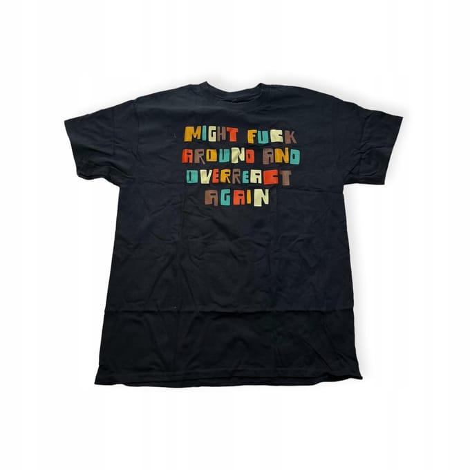 T-shirt homme col rond SPENCER'S imprimé L black