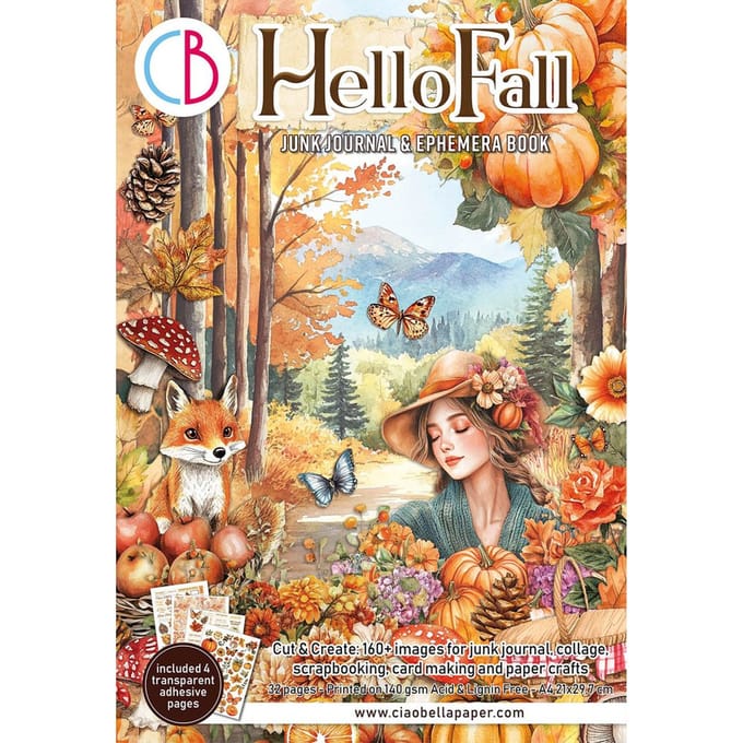 Junk Journal & Ephemera Book "Hello Fall"