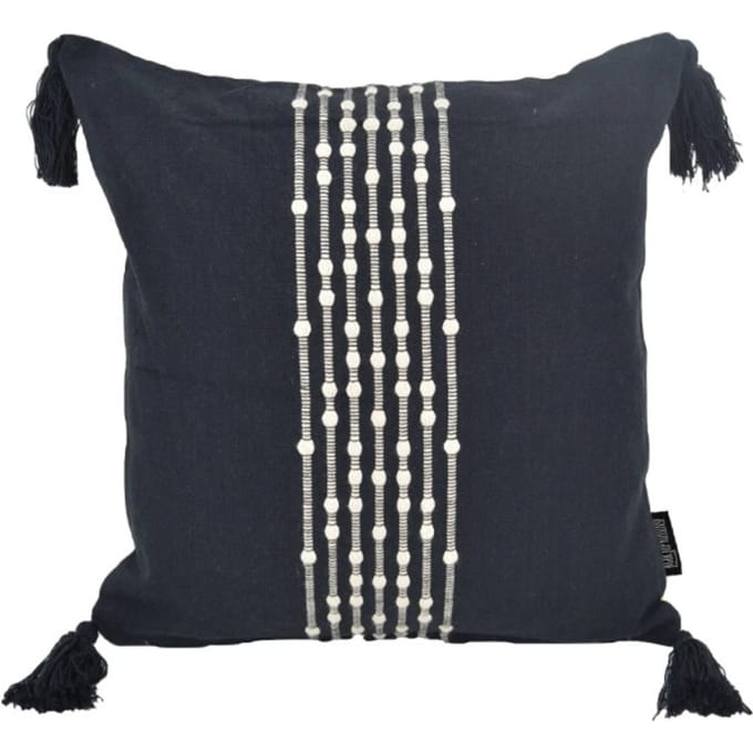 Gek op kussens! Sierkussen boho kaya black | 40 x 40 cm | katoen