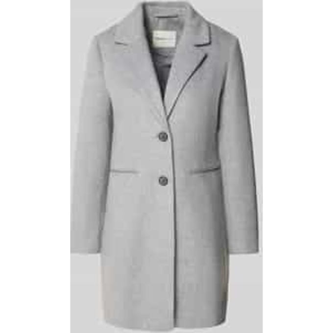 Tom Tailor Denim - Slim fit wollen jas - Maat L - Cement Grey Mélange