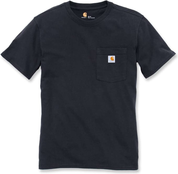 Carhartt Dames-T-shirt Workw Pocket S/S T-shirt Zwart