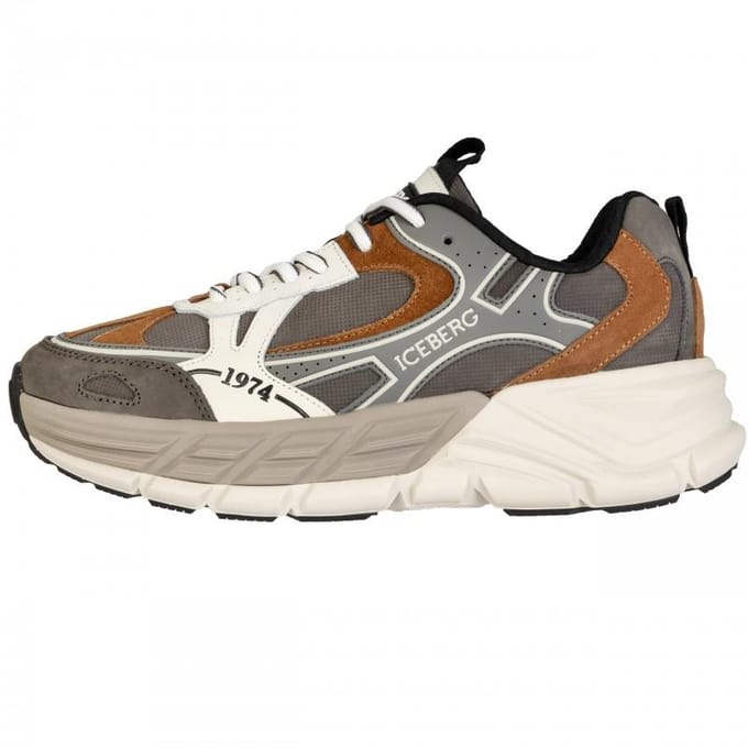 Iceberg heren sportsneakers nieuwe comb.smoke - Maat: 44 gray