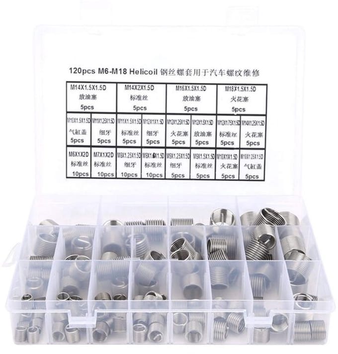 OmGoods - Dailygoody - Schroefdraad reparatie inzetstukken - 120