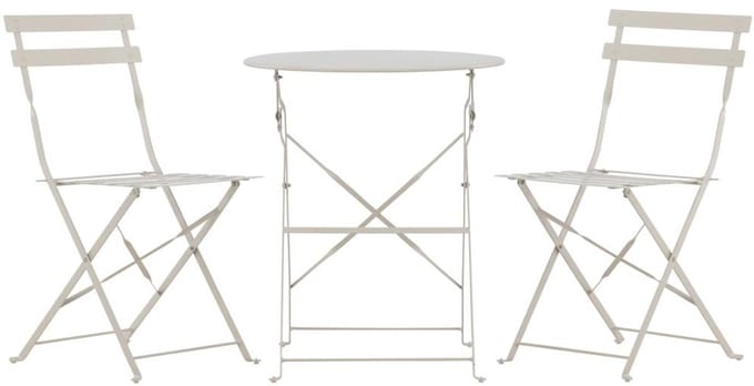 Svea - Serkan inklapbare bistro set - beige