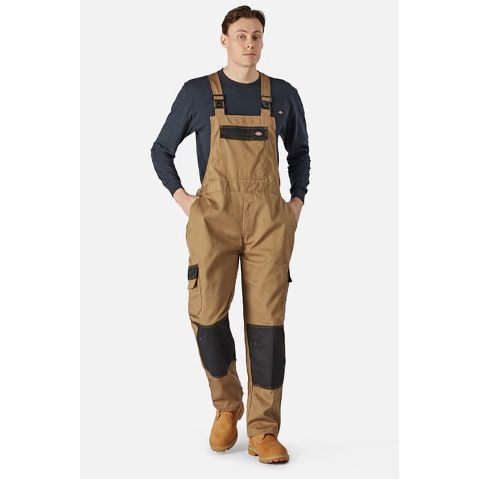 Dickies Everyday Tuinbroek en Draagband Polyester Heren Bruine Werkoverall