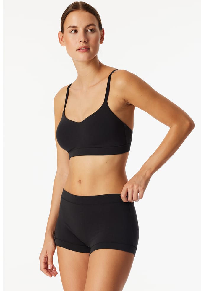 Schiesser Unique Cotton Shorts - Dames Onderbroek zwart
