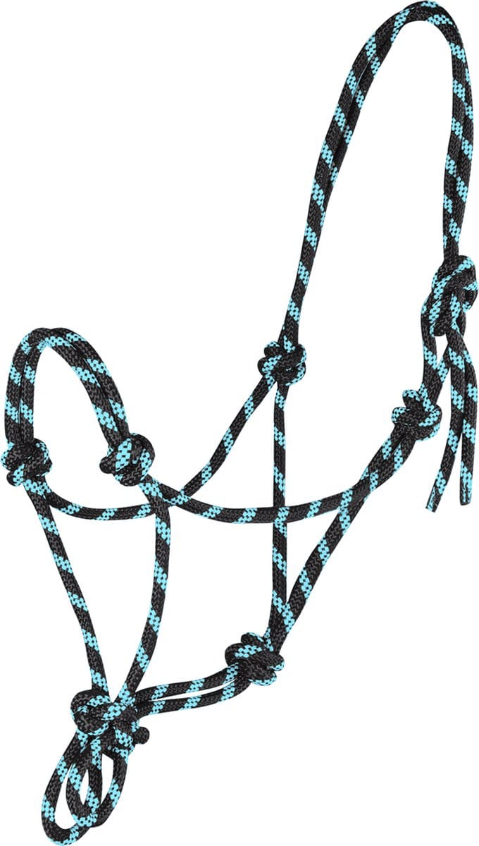 Knot Halter red/darkblue Pony