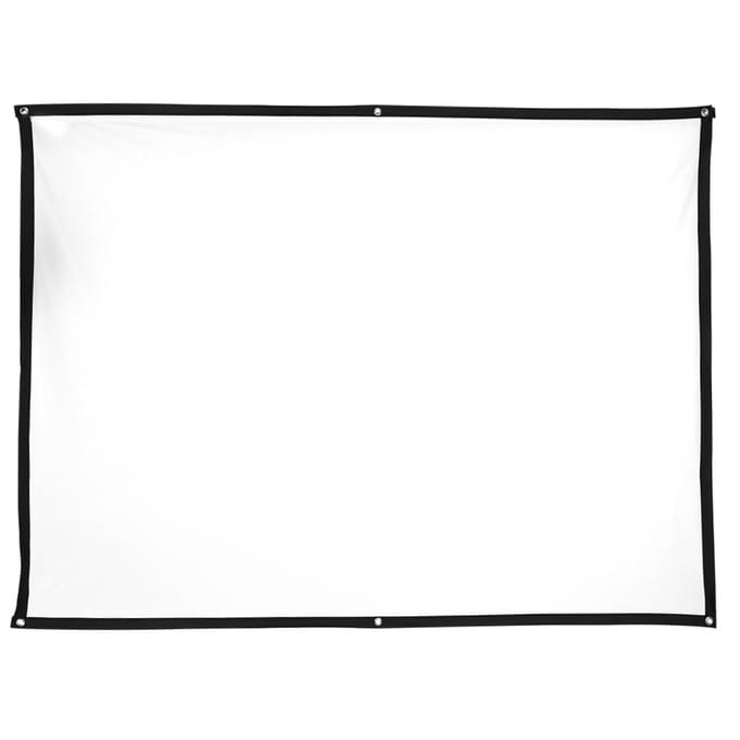 4:3 Verdikte 100 procent Polyester Draagbaar Opvouwbaar Wit Zacht Projectorscherm Gordijn 100-Inch 100 Inches (87 X 49.2in)