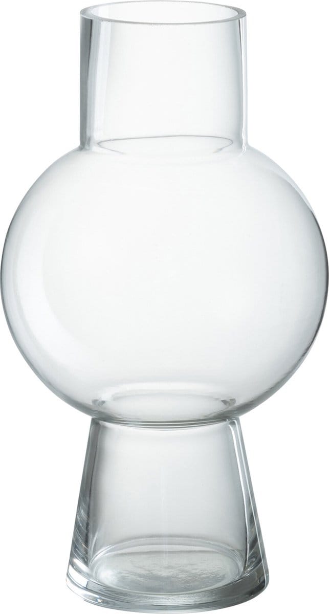 J-Line vaas Bol - glas - transparant - medium - 31 cm hoog
