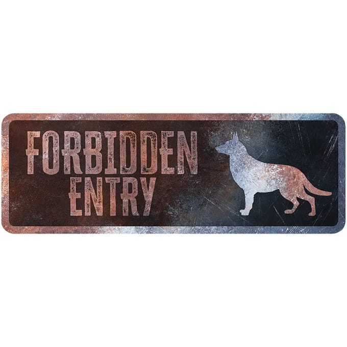Nederlands duitse herder waarschuwingsbord D&D Home