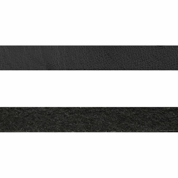 vidaXL - Leren - riem - 1 - Zwart - 200 - x - 0,5 - cm - Leer